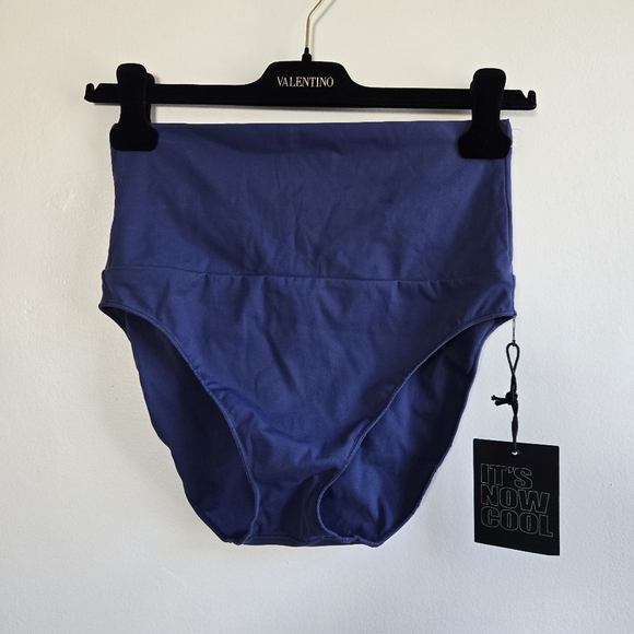 New It's Now Cool x Free People The Contour High Waist Blue Swim Bikini Bottoms - Picture 4 of 8